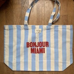 NEW Sézane  Canvas Tote--Miami